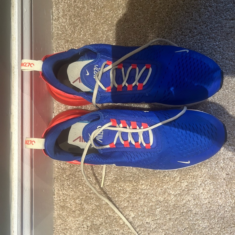 Blue and Orange Nike Air Max Size 12